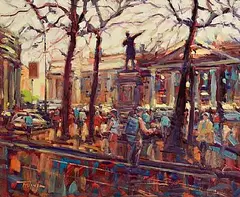 Norman Teeling, Trinity College, Dublin, oil on board