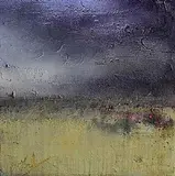 Colin Flack, Dusk in Connemara, oil on board