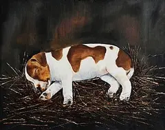 Michael Smyth, Sleeping Dog, oil on canvas