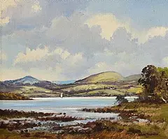 Denis Thornton, Lough MacNean, Near Enniskillen, oil on canvas