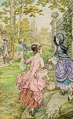 Cherei Herouard, The Elopement, watercolour on paper