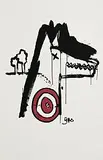 Paul Hewson, Peter and The Wolf, lithograph on Fabriano paper