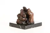 John McKenna, The Final Whistle, 1992, bronzed on marble base