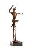Bernard Kim, The Conductor, bronze on wooden base