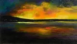 Maura McGlynn, Evening, Mulroy Bay, Donegal, oil on board