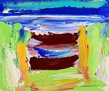 Michael Monroe, Shoreline Achill, oil on canvas board