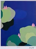 Patrick Scott, Lotus Pond, screenprint - STW189