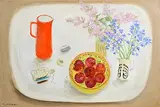 Gill Gathercole, Still Life - Fruit and Vessels, oil on canvas