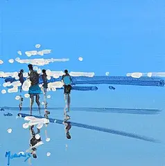 John Morris, Reflections, acrylic on board