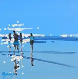 John Morris, Reflections, acrylic on board