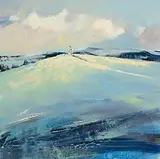 Paula McKinney, Haven on the Hill, oil on board