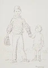 Gladys Maccabe, Big Brother, 1999, pencil drawing