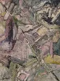 Eileen Costello, Rock Section, Sceilg Mhícil, oil on board