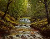 Gerard Marjoram, Kylemore River, Connemara, oil on board
