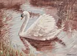 Pat Phelan, The Swan, oil on board