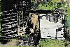 John Kingerlee, Landscape, 2002, mixed media on card