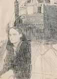 Simon Cooke, Catherine, pencil on paper