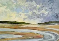 Caroline Canning, Low Tide, 2021, oil on paper
