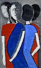 John Desmond, Relationships, 2019, acrylic on paper