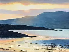 Jules Thomas, Sunset Shadows, watercolour on paper