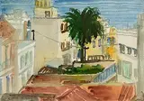 Olive Henry, Cote d'Azur, watercolour on paper