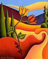 Alan Kenny, Emerging Flower, 2003, oil on canvas
