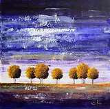 Simone Puorger, Change in the Air, acrylic on canvas