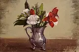 Robert Wraith, Still Life - Flowers, oil on panel