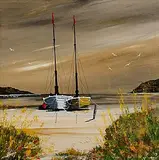 David Howes, Low Tide, acrylic on board