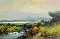 William Cunningham, Mourne Mountain, oil on canvas