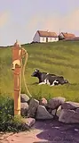 Gregory Moore, Summertime, acrylic on canvas board
