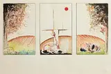 Padraic Reaney, Untitled, triptych watercolour on paper