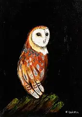 Kate Eggleston, The Wise Owl, acrylic on board