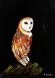 Kate Eggleston, The Wise Owl, acrylic on board