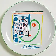 Pablo Picasso Spanish, The Heart, porcelain plate