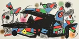 Joan Miro Spanish, Escultor, Denmark, lithograph on heavy Guarro paper - limited to an edition of 1500 - published by Poligrafa, Barcelona
