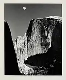 Ansel Adams, Moon and Half Dome, Yosemite National Park, California, 1941, print