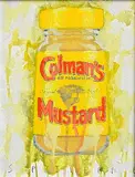 Spillane, Colman's Mustard, acrylic on canvas board