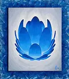 James Quinn, Blue Lotus, 2010, acrylic on board