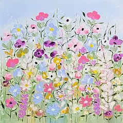 Robert McIntyre, Wildflower Symphony, oil on canvas