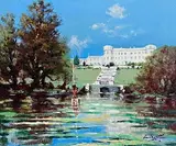 William Cunningham, Powerscourt Gardens, Co. Wicklow, oil on canvas board