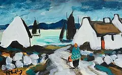Pat Murphy, Returning Home, acrylic on board