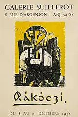 Basil Rakoczi, Galerie Suillerot Exhibition, lithograph on Arches paper - number 1 from an edition of 20