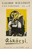 Basil Rakoczi, Galerie Suillerot Exhibition, lithograph on Arches paper - number 1 from an edition of 20