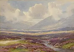 G. Drummond Fish, Near Sallygap, Co. Wicklow, watercolour on paper