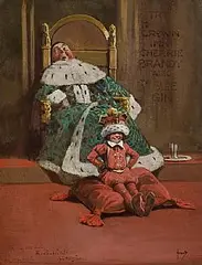 John Hassall, Try Ye Crown Inn Cherrie Brandy Also Ye Sloe Gin, gouache on the artist's board
