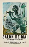 Pablo Picasso, Salon de Mai, exhibition poster - printed by Mourlot