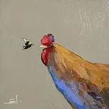 Vivek Mandalia, A Close Encounter, oil on canvas
