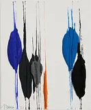 Gert van Maanen, Unfurled 0-7, 2022, mixed media on cotton