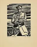 Harry Kernoff, Irish Volunteer, woodcut